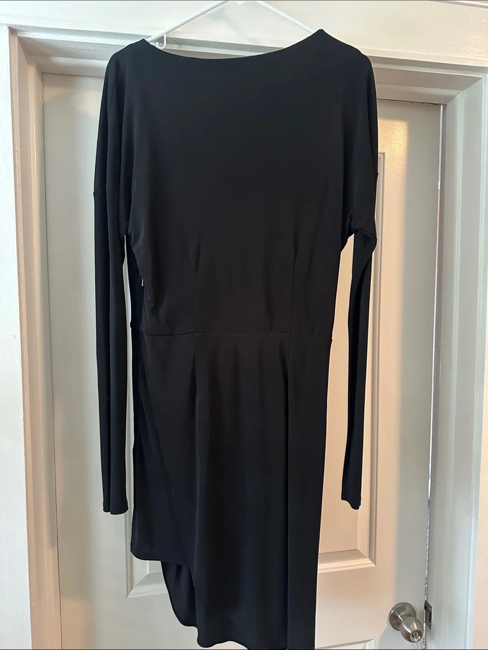 Haute Hippie Black Long-Sleeve Wrap Dress